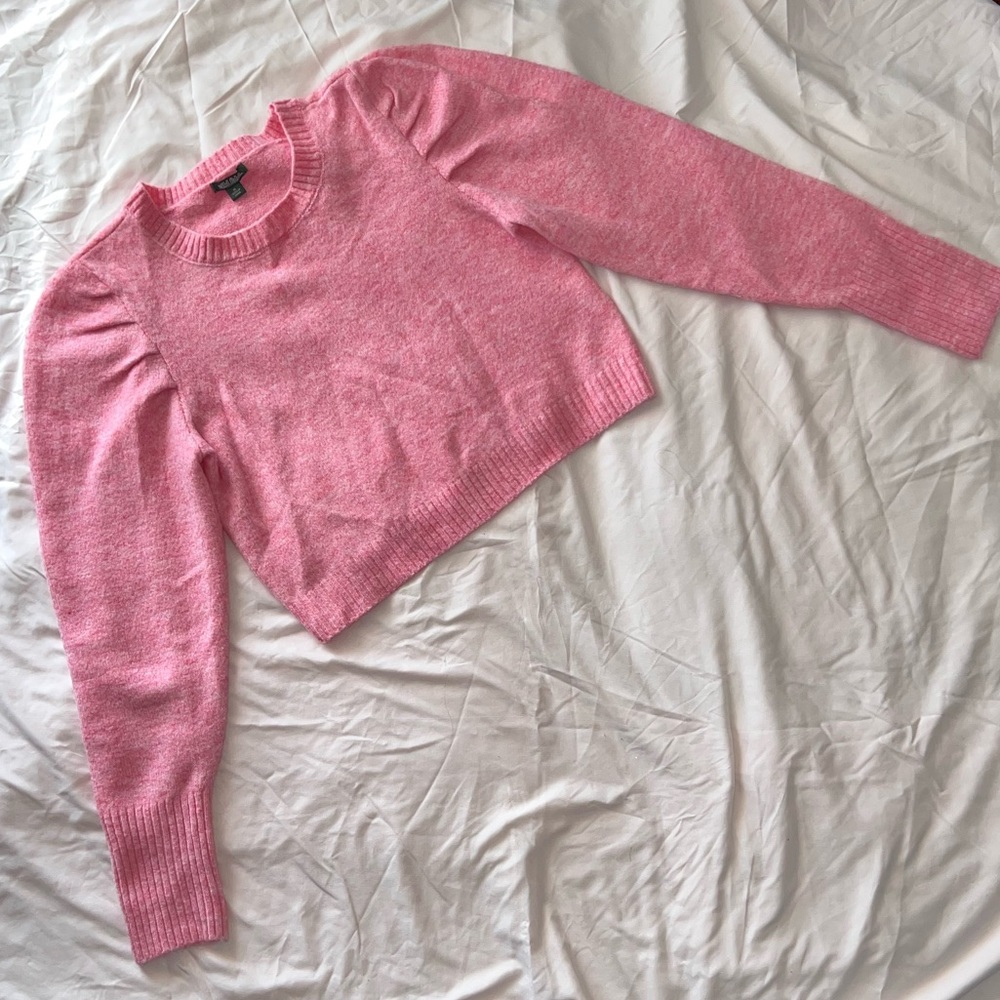 Pink cropped sweater